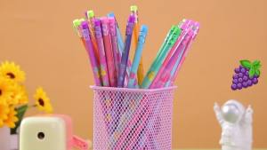 40 Pieces Scented Pencils for Kids Scented Pencils with Erasers Fruit HB Graphite Pencil for School Stationery Party Reward Supplies