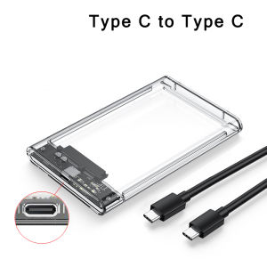 Transparent HDD Case SATA to USB 3.0 Hard Drive Case External 2.5 HDD Enclosure Support UASP for Type C SSD Disk Case Box