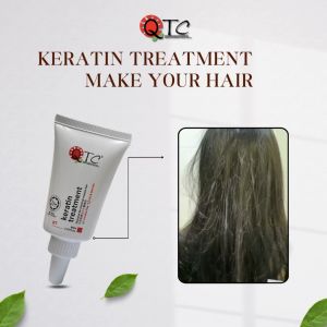 QTC Keratin Renewal Treatment for All Hair Types - Hydrating & Volumizing Hair Cream 60ML/500ML