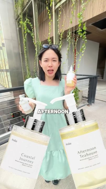(Promo Beli 2 Lebih Hemat) EVOKE (300ml) Body Wash - Afternoon Teahouse | Kulit sensitif/Luka Kering DAKAR999