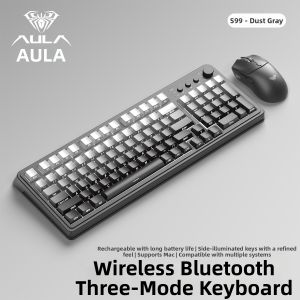 AULA | Tri-Mode Mechanical Feeling Gaming Keyboard and Mouse Set