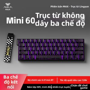 AULA | Bàn Phím Cơ Không Dây Đa Chế Độ Trễ Thấp Có Từ Tính