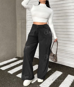 curdoruy plus size square pants wide leg pants largexl2xl3xl (LUNA)