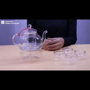 BIBLIO 50ml Tea Cup Transparent Double Layer Small Tea Cup Thickened Glass Small Tea Cup