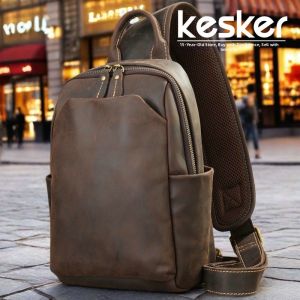 Kesker | Genuine Leather Mens Shoulder Bag