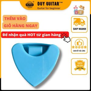 Mua 1 tặng - Hộp đựng phím đàn guitar - pick holder guitar không logo màu đẹp mẫu tam giác Duy Guitar Store Sale rẻ dưới 49K