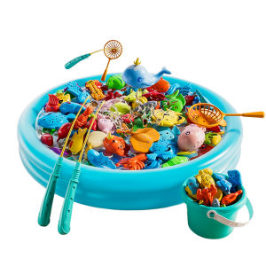 BABYSHOME | Educational Fishing Game Toy for 3 Year Olds and Up Magnetic Fish