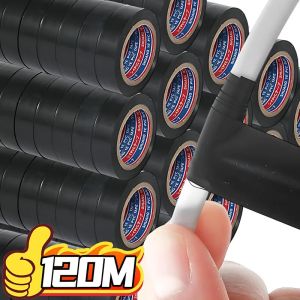 120M Heat Resistant Electrical Tape Industrial Adhesive Waterproof Wiring Harness High Temperature PVC Tape for Automotive Repair