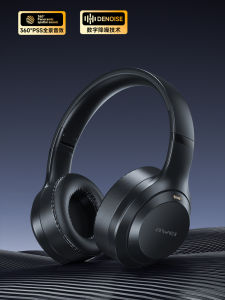 Awei AT3 Active Noise Reduction Wireless Headset Overhead Bluetooth 5.4 High Definition Call Lightweight Comfortable Wear