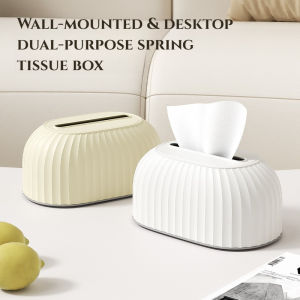 Creative Tissue Box with Spring Creative Scandinavian Simple Drawer Box Living Room Coffee Table Tissue Box Desktop Drawer Box