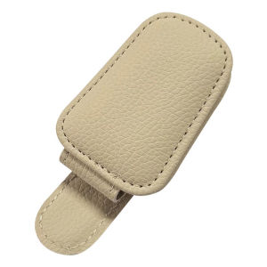 SEAMETAL Leatherette Car Glasses Clip Multifunction Sun Visor Eyeglasses Clip Magnetic Sunglasses Holder for Car Accessories