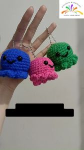 Gantungan Kunci Octopus / Keychain Handmade / Rajut Handmade / Amigurumi Crochet / Keychain