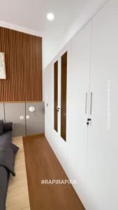 PIRA - STEEL 6P FGD MWD Lemari Pakaian Besi 6 Pintu dengan Laci dan LED