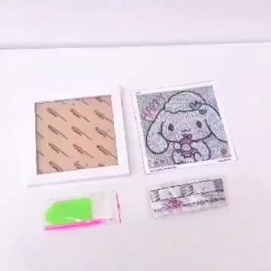 TAIYO Mainan Anak DIY Diamond Painting Karakter Figura Bingkai Akrilik Stiker Edukasi Kreatif