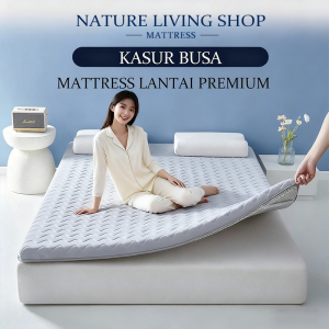 NLS KASUR LATEX PREMIUM + BUSA - NYAMAN & ANTI PEGAL  UK.90x200/120x200/160x200/180x200cm