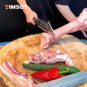 TIMSOT Offical Japanese knife Black Dragon Boning Chef Butcher Kitchen Accessories Stainless Steel Knives