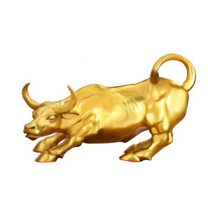 SHANYANG | Prosperity Gold Bull Brass Figurine