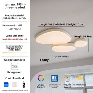 FANCY LAMP CLUB | Eyes-Protecting Cream Style Ceiling Light
