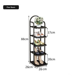 Scandinavian For Home Shoe Rack Simple Door Small Narrow Accessible Luxury Indoor Multi-Layer Shoe Cabinet Dormitory Bedroom Storage Small Shoe Rack