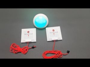 Toilet Alarm Bathroom Nurse Calling Bell with SOS Alarm Elderly Monitoring at Toilet calling button pull cord for Elderly / Patient / Disabled / Nursing Home / Personal Attention Bed Alarms for Elderly Dementia Patients Floor