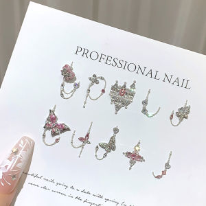 50/100 Chiếc Đá Zircon Hình Dạng Khác Nhau Mặt Phẳng Dùng Trang Trí Nail Hình Trái Tim & Giọt Nước Làm Trang Trí Nail Tự Làm