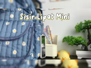 Rokeet Sisir Cermin Portable Folding Mirror with Comb Travel 2 in 1 Praktis Serbaguna