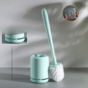 Wall-Mounted Toilet Brush Household Multi-Functional Bathroom Cleaning Tool No Dead Angles Plastic Durable Toilet Sweeper
