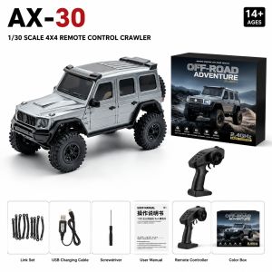1/30 Scale AX-30 4WD RC Crawler 2.4G Remote Control Climbing Car G63 Simulation Climbing Vehicle High Performance Mini Car Toys