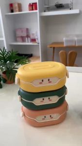 Hộp cơm Hai tầng 780ml - Có Thể Dùng Trong Lò Vi Sóng - Hộp cơm trẻ em hộp cơm văn phòng hộp đựng cơm