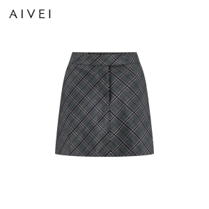 AIVEI | Summer New Plaid Sweet Miniskirt A-Line Skirt