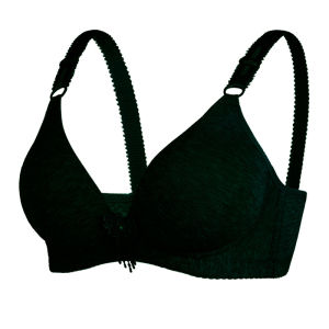 Han Meidai M7 Summer Thin Middle-Aged Wireless Bra Plaid Push up plus Size Intimates Womens Bra Color Cotton