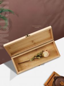 ปรับแต่งกล่องไม้พร้อมฝาปิดไม้โอ๊คกล่องเก็บล็อค Earwax Removal กล่องเครื่องมือของขวัญกล่องรูปสี่เหลี่ยมผืนผ้า Home Organisation