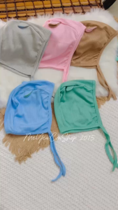 [0-4m] Mũ Tai Mèo Cột Dây Chất Gân Tăm Petit Cho Bé Từ Sơ Sinh Đến Dưới 4 Tháng