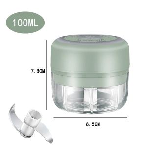 100/250mL Mini Crusher Chopper USB Charging Garlic Mincer  Electric Garlic Chopper Powerful Ginger Garlic Onion Meat Masher