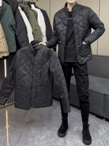 Slim Fit Cotton Jacket for Men Stand Collar Embroidered Button Chinese Style Winter New Arrival Youth Popular Casual Outerwear