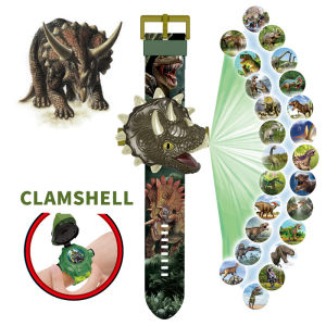 24 Imagic Projection Children Watches Dinosaur Animal Cartoon Watch Kids Digital Clock Boys Student Electronic Wristwatches Gift