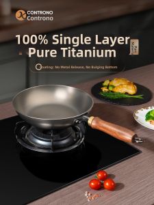 CONTRONO | Healthy Non-Coated Pure Titanium Fry Pan