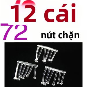 MNFT 12 Cái Khóa Cài Mồi Câu Cá Chép Bằng Cao Su Mềm Trong Suốt - Phụ Kiện Cần Thiết Cho Việc Câu Cá Trên Sông Hồ Biển Bãi Biển