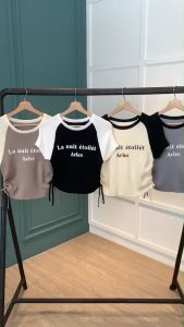 BL20964 Arles Two Tone Side Pull Knit Top