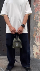 HEADS - Heads+ Quilted Bucket Bag Green | Tas Slempang Pria/Wanita