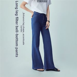 Giordano | Washed Elastic Mid Waist Slim Fit Flared Jeans