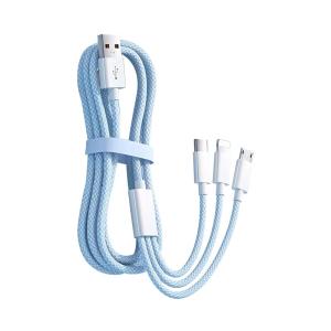 XUEEN | 3-in-1 Fast Charging Cable 120W 66W Car Charger Multi-Device Compatible