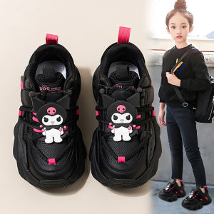 Kolumi Girls Sports Shoes Dirty-Resistant Dad Shoes for Children Low-Top Anti-Slip Wear-Resistant Rubber Bottom All-Season