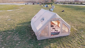 8 - 10 Person Inflatable Camping Tent: Spacious Quick - Setup Weather - Proof & Perfect for Group Camping Adventures