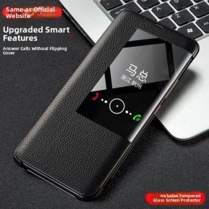 Huawei Mate20X Original Leather Flip Cover Smart Protection Case Compatible with Mate30 pro Luxury Phone Accessories