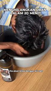 Crowncare Hair Coloring Shampoo Penghitam Rambut - Hair Dye Shampoo Hitam Permanen 500 ml BPOM