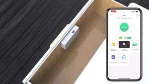 Elinksmart Khóa vân tay tủ nội thất thông minh Khóa Cửa Tủ Ẩn Cho Ngăn Kéo Khoan miễn phí
