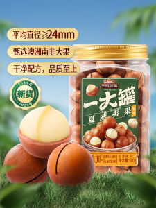 Healthy Hawaii Nuts Large Can 500g Big Grains Roasted Snacks Breakfast Leisure Time Three Squirrels Brand Snack from Anhui