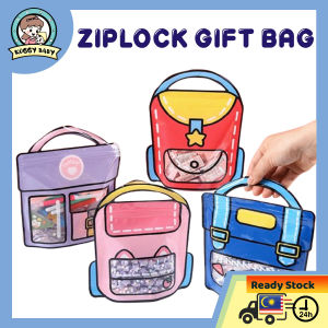 KOGGY Gift Bag School Bag Zip Lock Zipper Plastic Bag Goodies Snack Door Gift Bag Birthday Party Beg Parti Hari Jadi Hadiah Kanak Kanak Colourful Gift Bah for kids Food Bag Plastic
