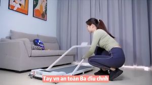 Máy chạy bộ đế bằng đa năng Nâng cấp mới，Máy chạy dành cho gia đình phòng tập GYM chuyên có thể gấp gọn không tiếng ồn cho hộ gia đình - Bảo hành